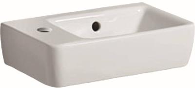 Geberit Renova Compact fontein compact met kraangat links met overloop 40x25x15cm wit 276240000