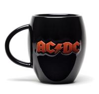 GB Eye ovale mok AC/DC logo zwart 440 ml - thumbnail