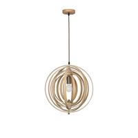 Lyora Moderne hanglampAsco hout Ø 43cm - 9138062 - thumbnail