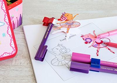 Faber Castell Viltstift Connector - 33 stuks in ballerina blik