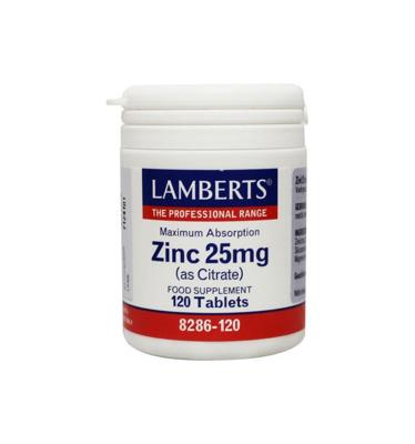 Lamberts Zink citraat 25mg 120 Tabletten Lamberts Zink citraat 25mg 120 Tabletten