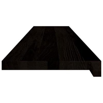 VidaXL Traptreden 2 st 120x30x2 cm massief eikenhout donkerbruin