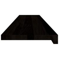 VidaXL Traptreden 2 st 120x30x2 cm massief eikenhout donkerbruin - thumbnail