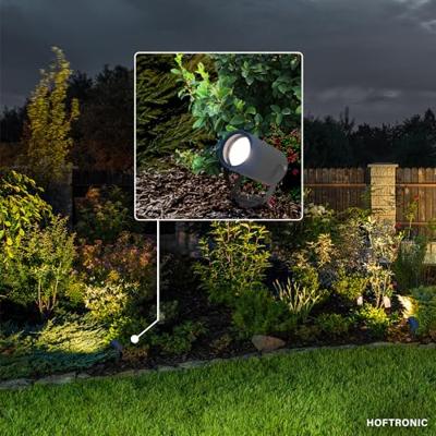 Spikey LED prikspot - GU10 fitting - Wandspot - IP65 Waterdicht - Dimbaar - Kantelbaar - Grondspies - Antraciet - Tuinspot - thumbnail