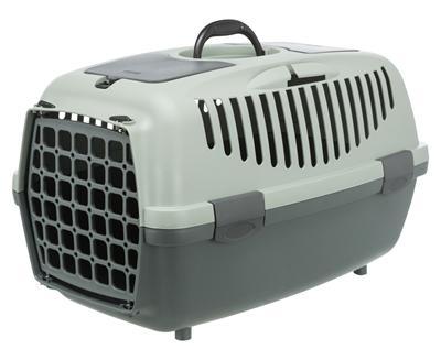 TRIXIE Capri 3 transportbox - S - 40 x 38 x 61 cm - Antraciet, grijs en groen - Voor honden
