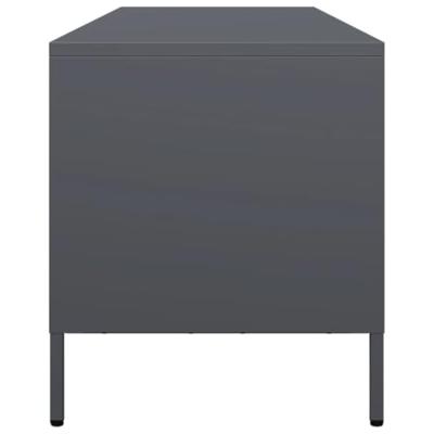 Tv-meubel 135x39x43,5 cm koudgewalst staal antracietkleurig