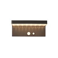 QAZQA Buiten wandlamp donkergrijs incl. LED en dimlicht op solar - - thumbnail