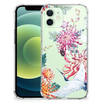 iPhone 12 Mini Case Anti-shock Bird Flowers iPhone 12 Mini Case Anti-shock Bird Flowers