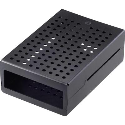 Renkforce RBP-ALC100 SBC-behuizing Geschikt voor serie: Raspberry Pi® Incl. actieve koeler Zwart