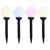 VidaXL Led-solarlampen rond 15 cm rgb 4 st - thumbnail