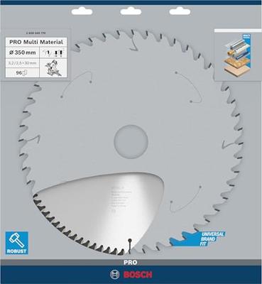 Bosch Accessories Multi Material 2608640770 Hardmetaal-cirkelzaagblad 350 x 30 x 3.2 mm Aantal tanden: 96 1 stuk(s) Bosch Accessories Multi Material 2608640770 Hardmetaal-cirkelzaagblad 350 x 30 x 3.2 mm Aantal tanden: 96 1 stuk(s)