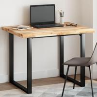 Tafelblad rechthoekig 100x80x4 cm massief acaciahout - thumbnail