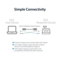 Adapter USB naar RS232 Startech ICUSB232FTN Zwart - thumbnail