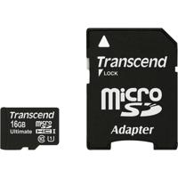 Transcend Ultimate (600x) microSDHC-kaart 16 GB Class 10, UHS-I Incl. SD-adapter - thumbnail