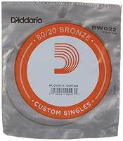D&apos;Addario BW022 Bronze Wound Acoustic Guitar Single String .022 losse snaar voor westerngitaar - thumbnail