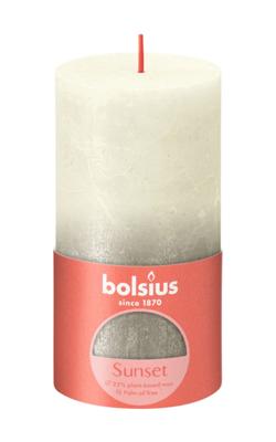Bolsius kaars 13x6,8 cm fading parel champagne