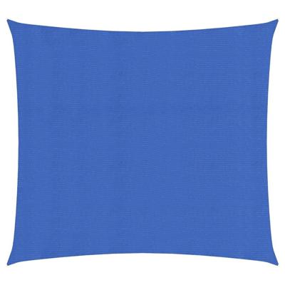 VidaXL Zonnezeil 160 g/m² 2,5x2,5 m hdpe blauw
