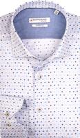 Giordano Overhemd Maggiore Wit Hexagon Print Cutaway Modern Fit - thumbnail