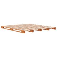 Palletbed massief grenenhout wasbruin 180x200 cm - thumbnail