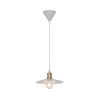 Hanglamp glas Torino E27 Ribbel 24 cm Retro - thumbnail