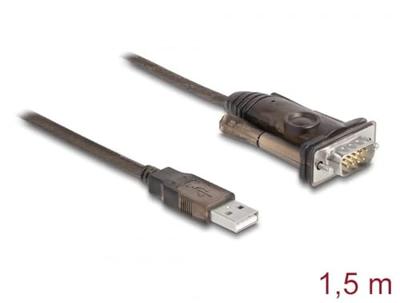 DeLOCK 62646 seriële kabel Zwart 1,5 m USB Type-A DB-9 DeLOCK 62646 seriële kabel Zwart 1,5 m USB Type-A DB-9