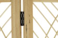Kamerscherm DKD Home Decor 136 x 2,5 x 180 cm Metaal Bamboe 30 x 40 cm - thumbnail