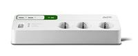 APC by Schneider Electric PM6U-GR Overspanningsveilige stekkerdoos 6-voudig Wit Randaarde stekker 1 stuk(s) - thumbnail