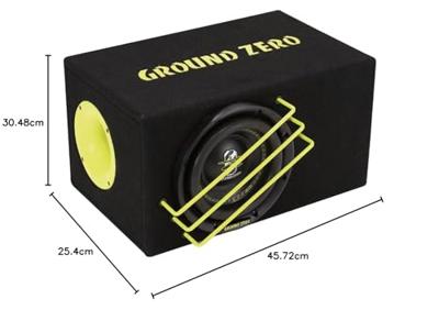 Ground Zero GZRB 20SPL - Autosubwoofer - 8â SPL Geventileerde Subwoofer met Behuizing - 1000 Watt