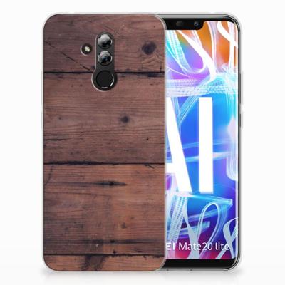 Huawei Mate 20 Lite | Bumper Hoesje | Old Wood