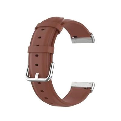 Fitbit Versa 3/4 & Sense 1/2 leren bandje - Bruin Fitbit Versa 3/4 & Sense 1/2 leren bandje - Bruin