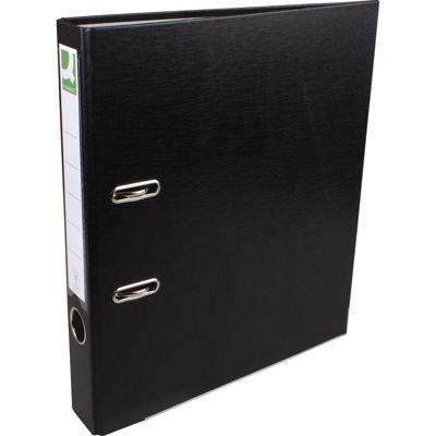 Q-CONNECT ordner, voor ft A4, uit PP en papier, met beschermrand, rug van 5 cm, zwart