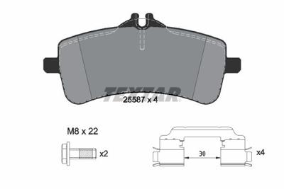 Remblokkenset, schijfrem 2558701
