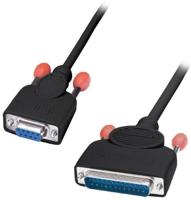 LINDY Aansluitkabel Serieel [1x D-sub bus 9-polig - 1x D-sub bus 25-polig] 2.00 m Grijs - thumbnail