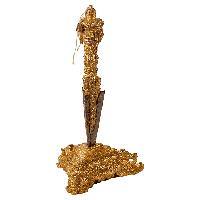 Phurba met Phurba Houder Koper en Messing - thumbnail