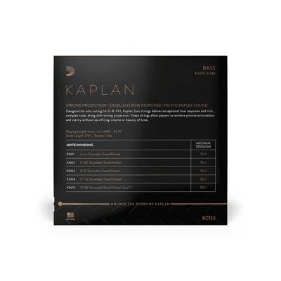 D'Addario KS610 3/4M Kaplan Solo Bass String Set,Medium Tension contrabas snarenset