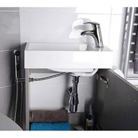 Wastafelmengkraan Sapho met Bidetdouche Chroom (incl. slang) - thumbnail