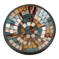 Kom Mozaïek Blauw/Bruin (16 cm) - thumbnail