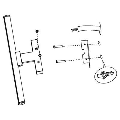 Eglo Led wandlampVadumi 60cm chroom - 97082