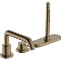Hansgrohe Tecturis S 3-gats ééngreeps badrandmengkraan met sBox, Brushed Bronze - thumbnail