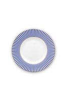 Pip Studio Royal Stripes Gebaksbord Blauw 17 cm - thumbnail