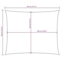 VidaXL Zonnescherm rechthoekig 3,5x4,5 m oxford stof wit - thumbnail
