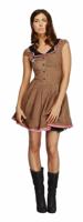 Wild West Cowgirl Jurk Bruin - thumbnail