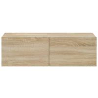Tv-wandmeubels 4 st 100x30x30 cm sonoma eikenkleurig - thumbnail