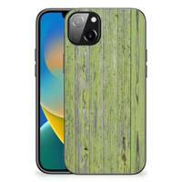 iPhone 14 Plus Houten Print Telefoonhoesje Green Wood - thumbnail