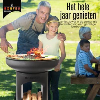 Bonfeu BonBiza Open vuurschaal BBQ - Zwart Bonfeu BonBiza Open vuurschaal BBQ - Zwart