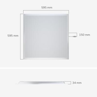 LED Paneel - 60x60 cm - 36 Watt - 4860lm (135lm/W) - 6500K daglicht wit - Flikkervrij - UGR22 - 5 jaar garantie
