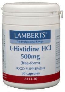 Lamberts L-Histidine HCI 500mg Capsules Lamberts L-Histidine HCI 500mg Capsules