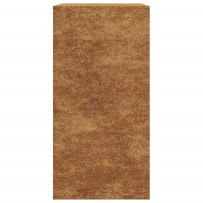 VidaXL Brandhoutrek 60x40x80 cm weervast staal