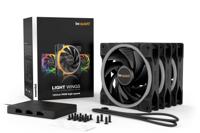 Be Quiet! light wings pwm high-speed rgb case fans (zwart, 3 stuks, 120 x 120 x 25 mm) - thumbnail