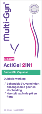 Multi-Gyn Bacteriële Vaginose ActiGel 2IN1 Multi-Gyn Bacteriële Vaginose ActiGel 2IN1